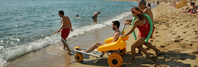 Adapted bathing Barcelona