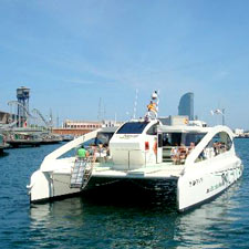 Barcelona tour Catamarà ecològic Eco Slims