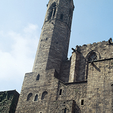 Wall and defence towers of the Roman city of Barcino Plaça Ramon Berenguer