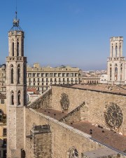 aerial view of Santa Maria del Mar.