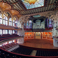 Interior Palau de la Música Catalana by Domènech i Montaner